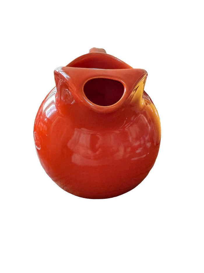 Fiesta Harlequin Ball Pitcher / Jug in Red