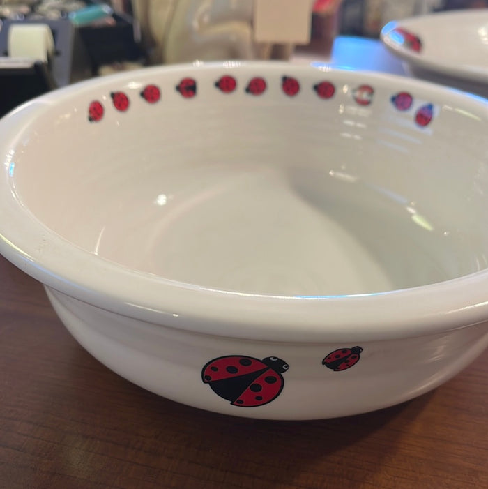 Fiesta Ladybug 8 1/2' Serving Nappy Bowl New