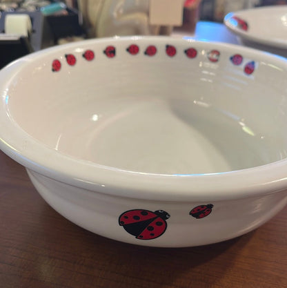 Fiesta Ladybug 8 1/2' Serving Nappy Bowl New