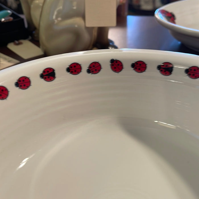 Fiesta Ladybug 8 1/2' Serving Nappy Bowl New