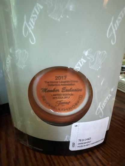 Fiesta Ornament Tangerine 2017 HLCCA Member Exclusive