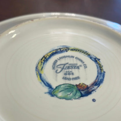 Fiesta RARE Watercolor Persimmon 9' Luncheon Plate