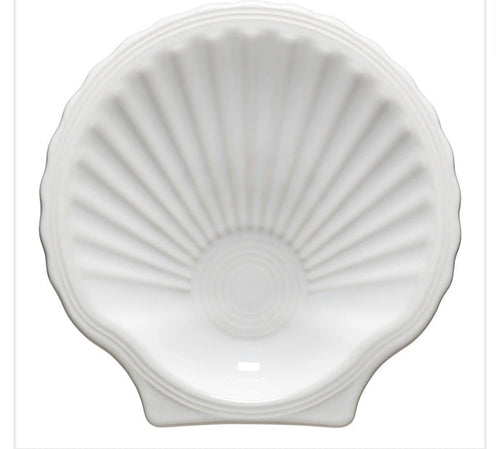 Fiesta Shell Plate in White - Coastal Collection