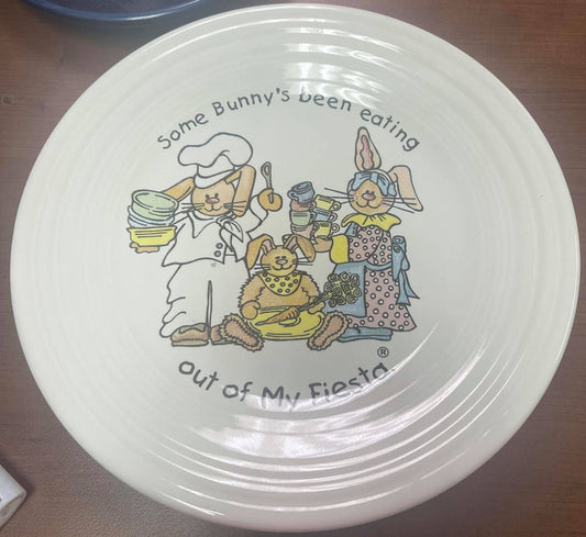 Fiesta Some Bunny Luncheon Plate Decal