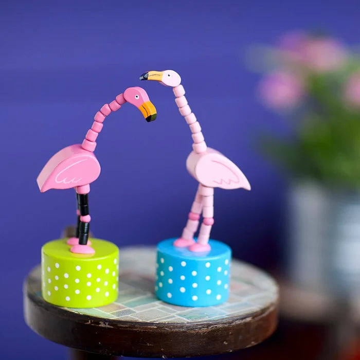 Flamingo Push Puppet