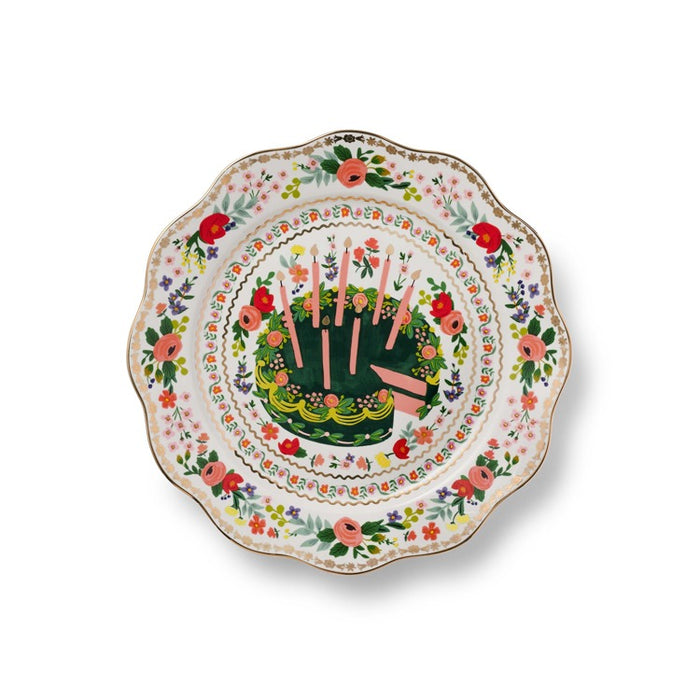 Floral Cake Celebration Plate
