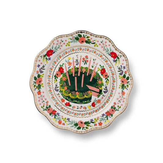 Floral Cake Celebration Plate