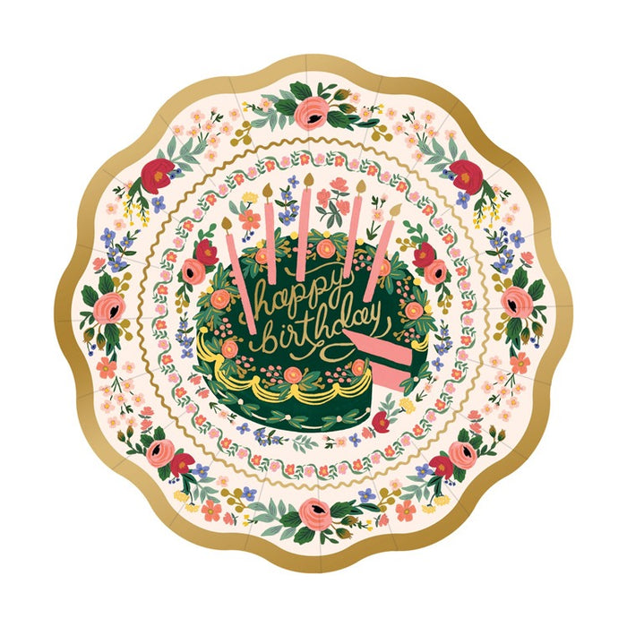 Floral Cake Small Plates