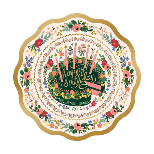 Floral Cake Small Plates