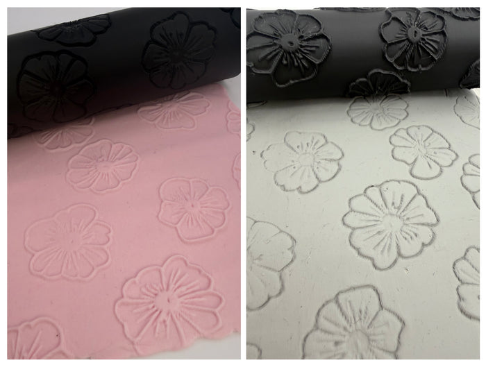 Flower Texture Roller (1) | Emboss & Deboss | Clay | Pottery | Baking | Crafts