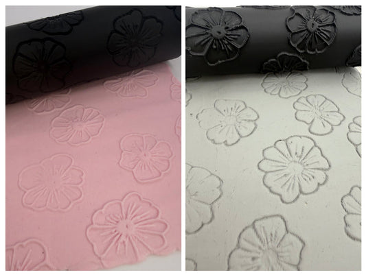 Flower Texture Roller (1) | Emboss & Deboss | Clay | Pottery | Baking | Crafts