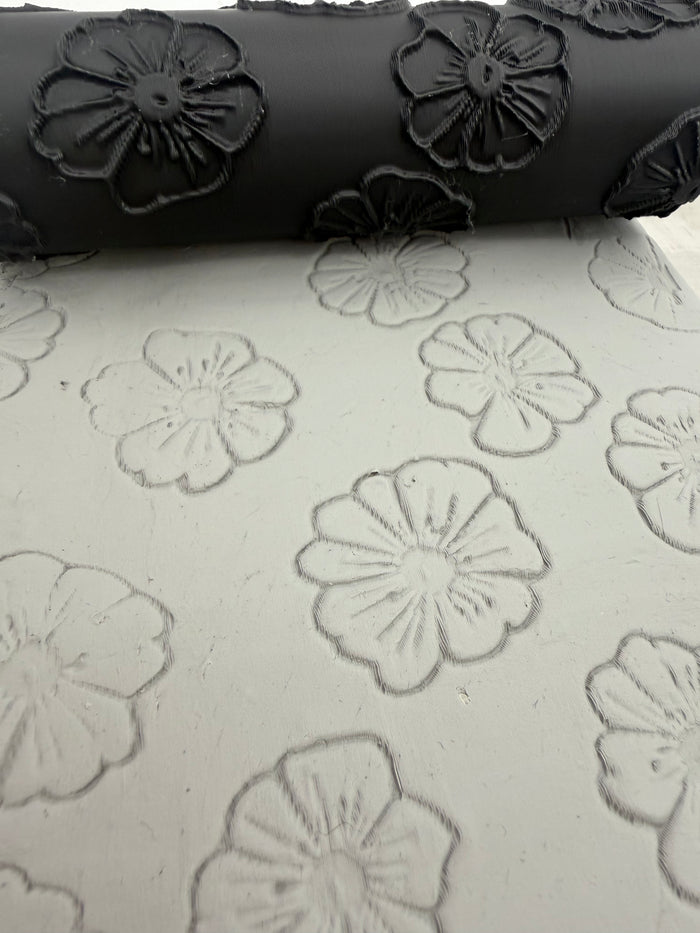 Flower Texture Roller (1) | Emboss & Deboss | Clay | Pottery | Baking | Crafts