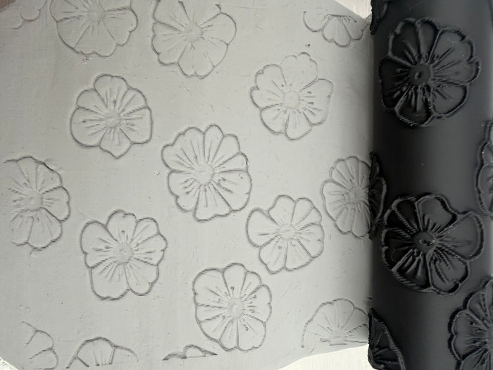 Flower Texture Roller (1) | Emboss & Deboss | Clay | Pottery | Baking | Crafts