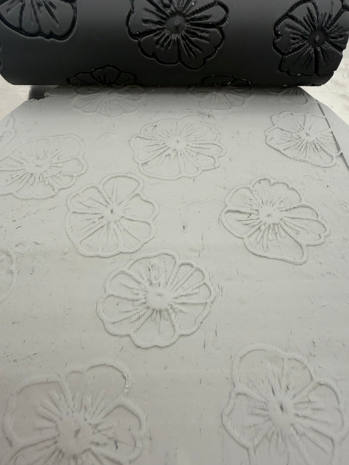 Flower Texture Roller (1) | Emboss & Deboss | Clay | Pottery | Baking | Crafts
