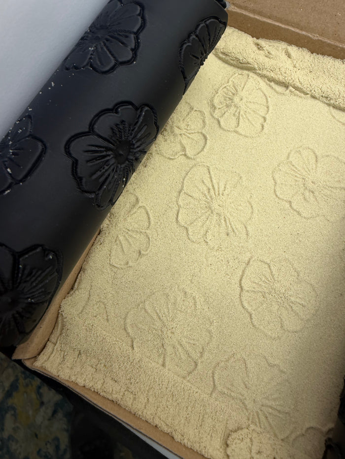 Flower Texture Roller (1) | Emboss & Deboss | Clay | Pottery | Baking | Crafts
