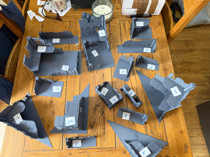 Foldable 11th Edition Compatible Terrain Set | With or Without Footprints