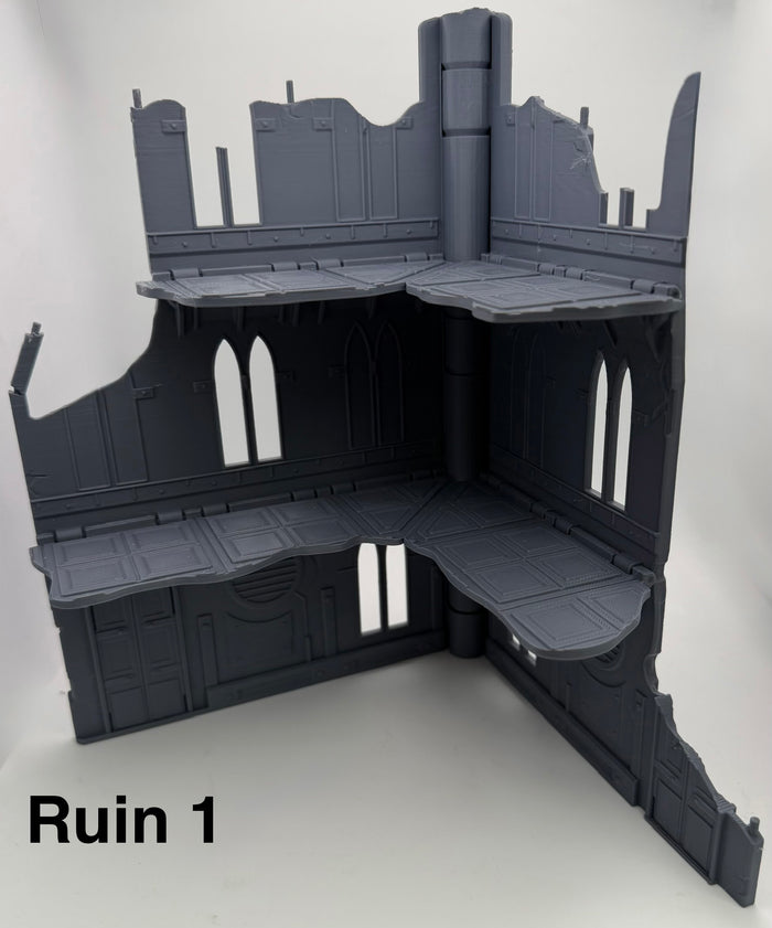 Foldable 11th Edition Compatible Terrain Set | With or Without Footprints