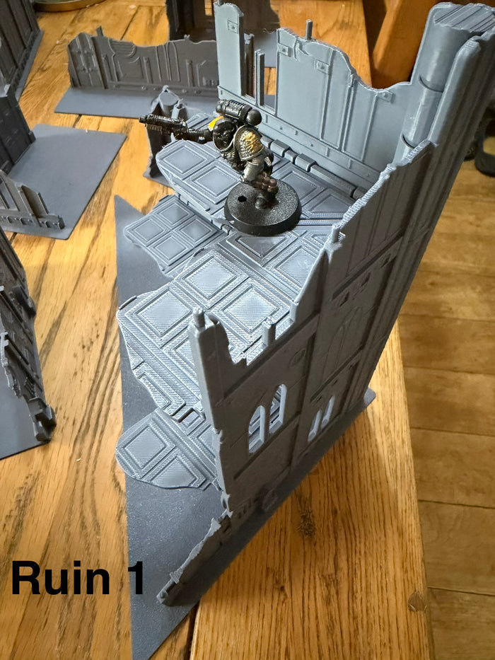 Foldable 11th Edition Compatible Terrain Set | With or Without Footprints