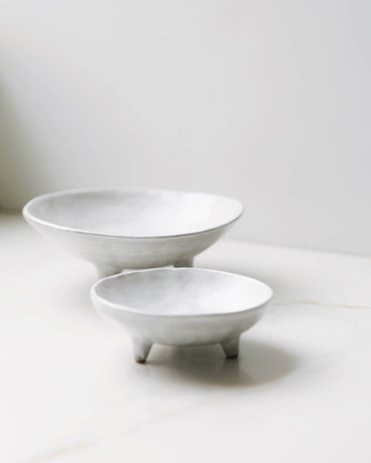 Footed Ceramic Display Bowl