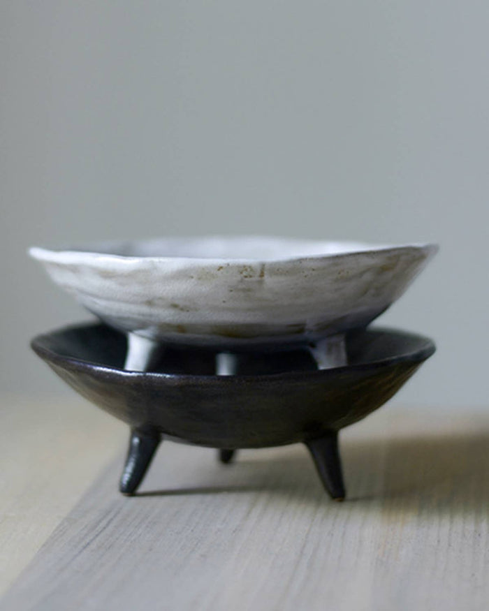 Footed Ceramic Display Bowl