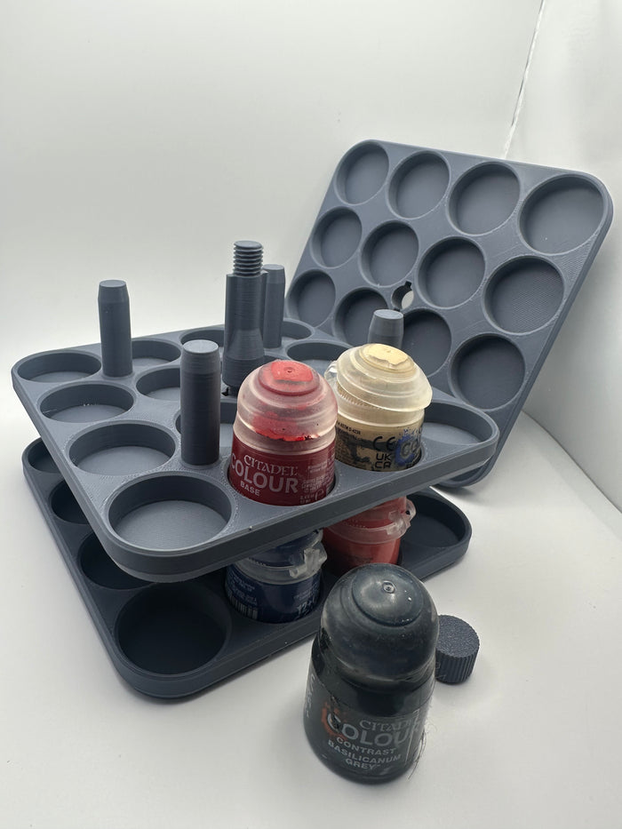 Freestanding Citadel Compatible Paint Rack – Holds 36 Paint Pots - UK delivery included.