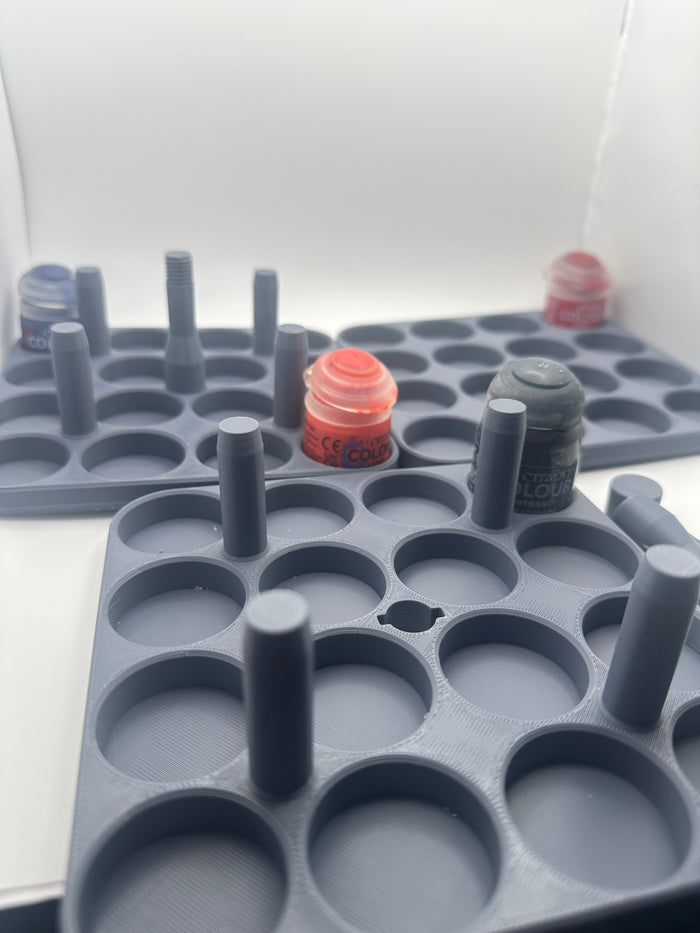 Freestanding Citadel Compatible Paint Rack – Holds 36 Paint Pots - UK delivery included.