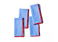 French Blue and Red Color Block Napkins Set of 4