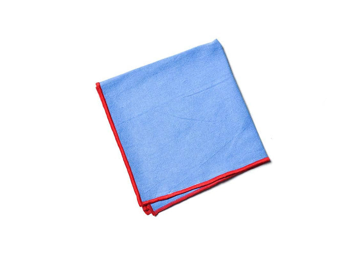 French Blue and Red Color Block Napkins Set of 4
