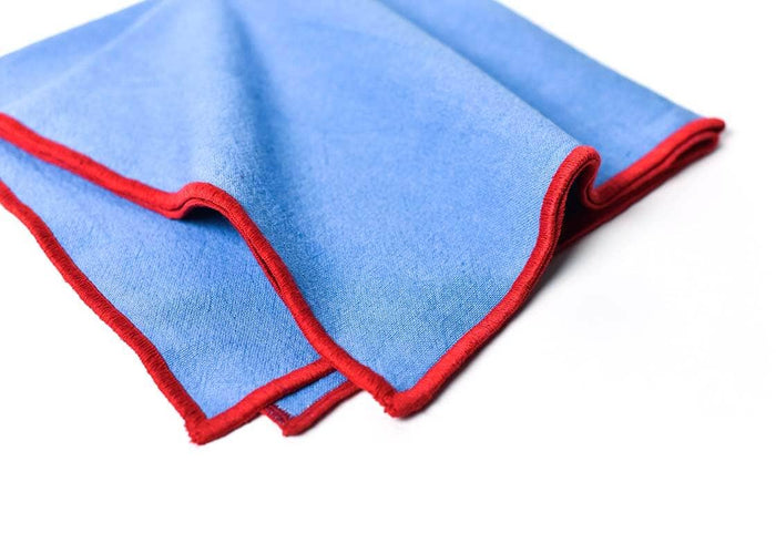 French Blue and Red Color Block Napkins Set of 4