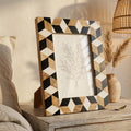 Geometric Resin Inlay Photo Frame