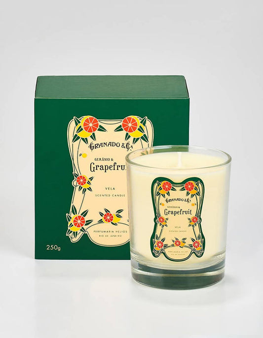 Gerânio & Grapefruit Scented Candle