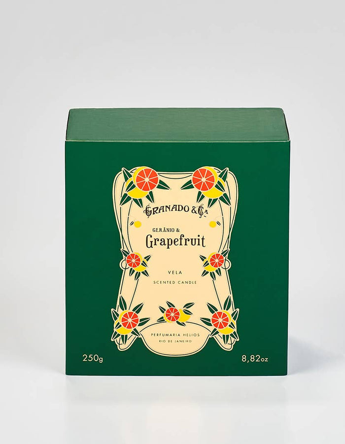 Gerânio & Grapefruit Scented Candle