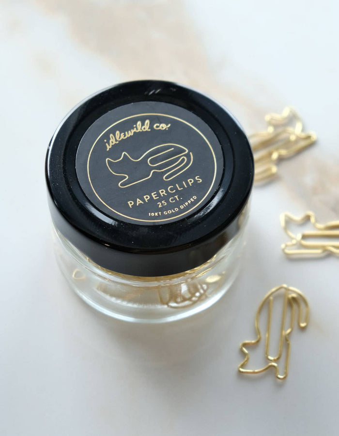 Gold Cat Paper Clips (25ct)