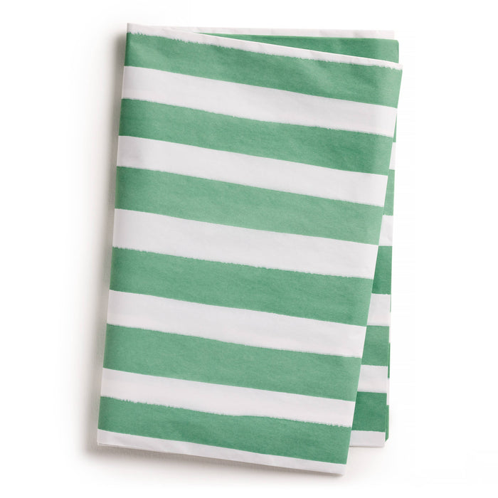 Green and White Stripe Tissue Paper
