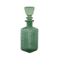 Green Grid Glass Decanter