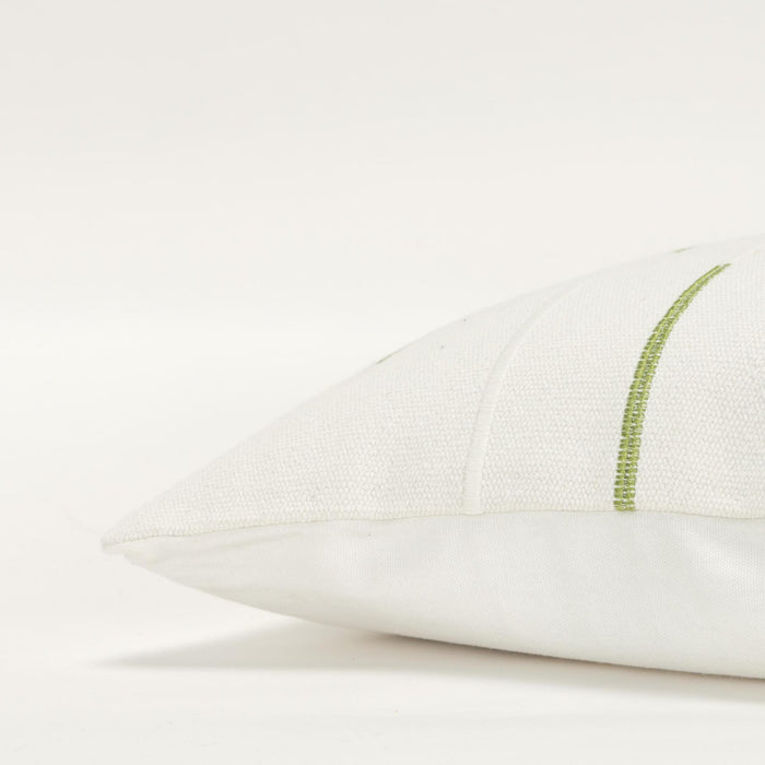 HØJBJERG GREEN GEOMETRIC GLAM THROW PILLOW