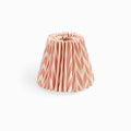 HAND MARBLED SMALL PLEATED LAMPSHADE - PEACH BANYAN