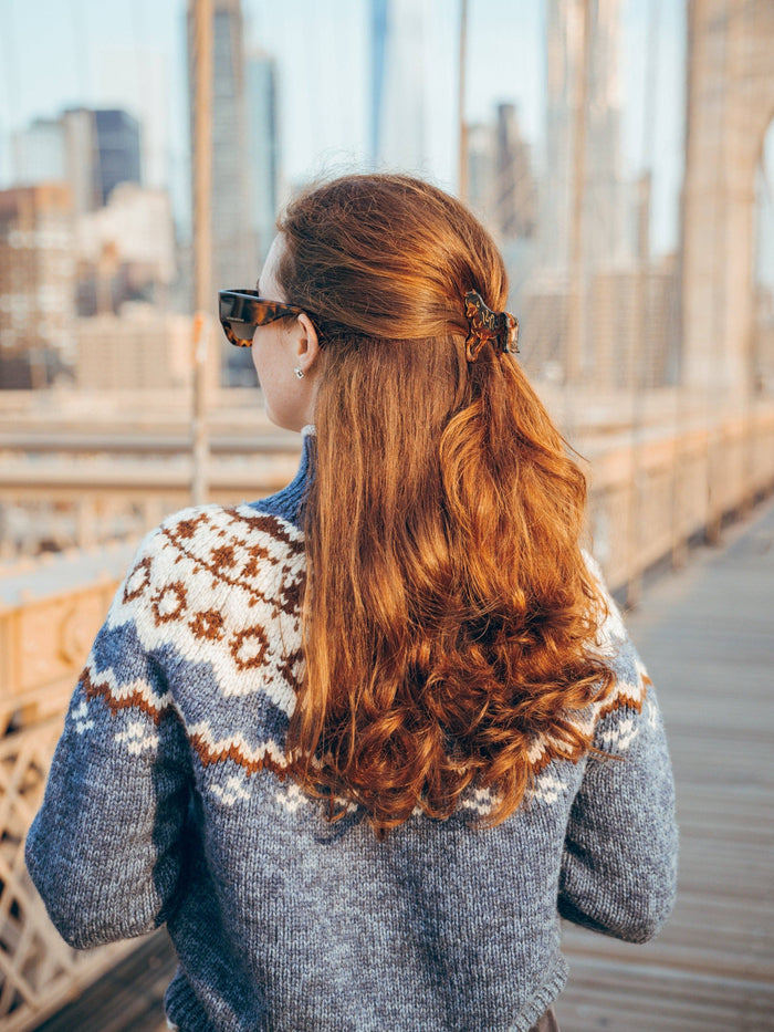 Hand-painted Horse Claw Hair Clip | Eco-Friendly
