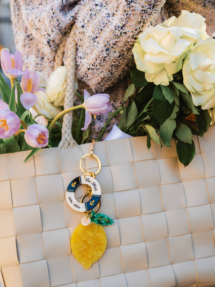 Hand-painted Lifesaver Bag Charm + Keychain | Eco-Friendly