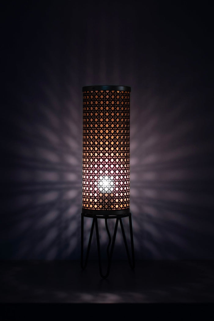 Handcrafted Metal Table Lamp - Artistically for Home Decoration, Bedroom, Living Room, Side Table - The Rug Decor