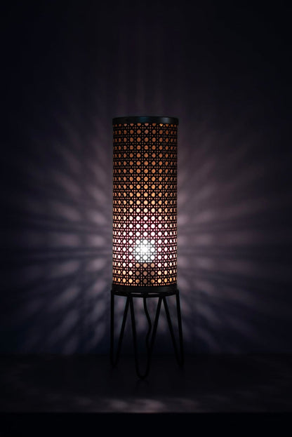 Handcrafted Metal Table Lamp - Artistically for Home Decoration, Bedroom, Living Room, Side Table - The Rug Decor