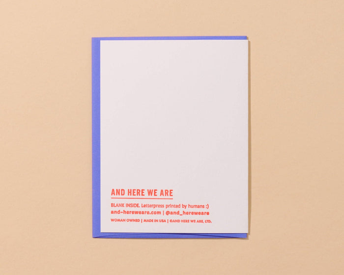 Happy New Home Letterpress Card