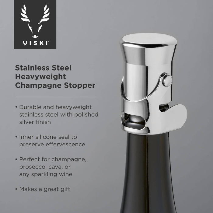 Harrison Stainless Steel Heavyweight Champagne Stopper