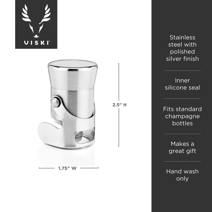 Harrison Stainless Steel Heavyweight Champagne Stopper