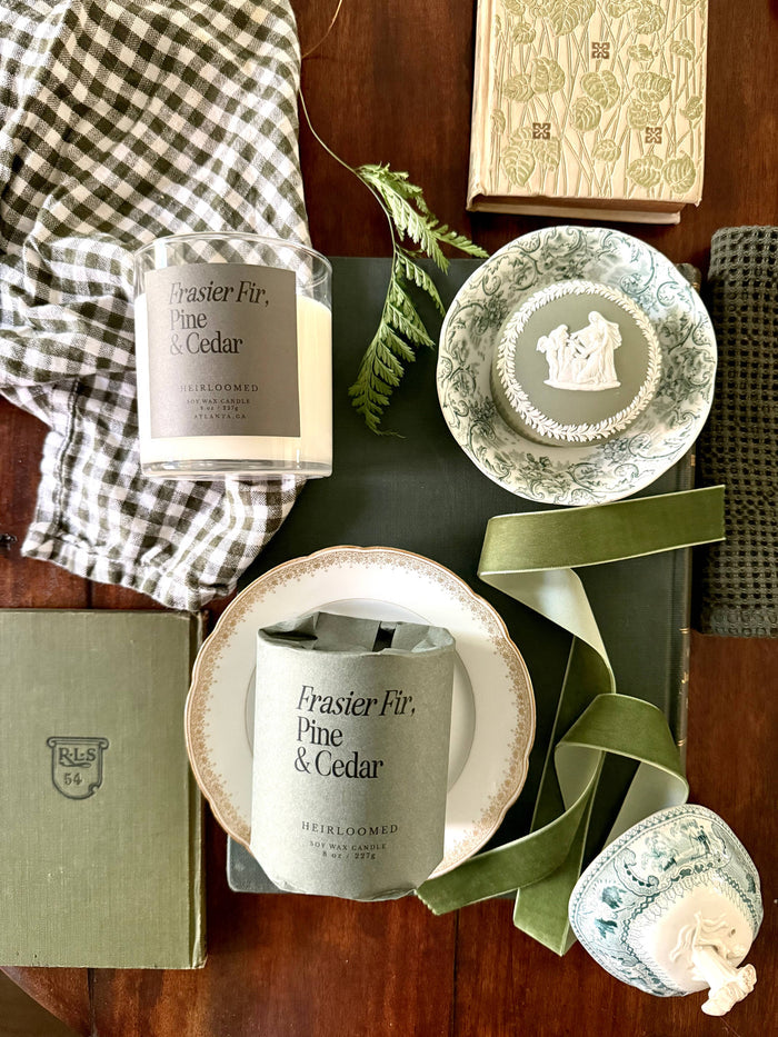 Heirloomed Candle Frasier Fir, Pine & Cedar - Christmas