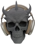 Horned Skull Headphone Stand – Gothic Gaming Headset Holder
