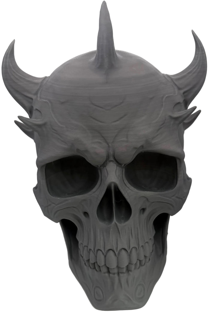 Horned Skull Headphone Stand – Gothic Gaming Headset Holder