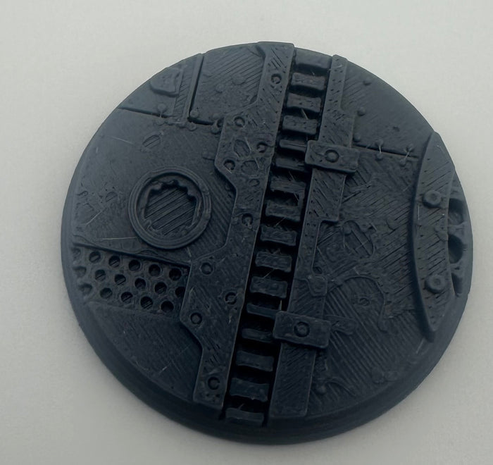 Industrial Detail Bases – Metric Patterned Round Bases Set of 6 - UK delivery included - UK delivery included.