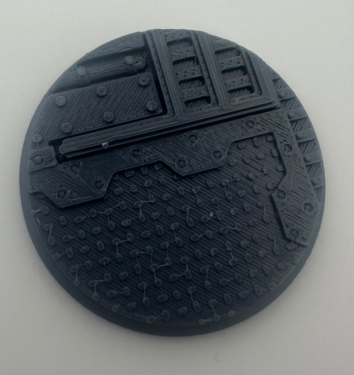 Industrial Detail Bases – Metric Patterned Round Bases Set of 6 - UK delivery included - UK delivery included.