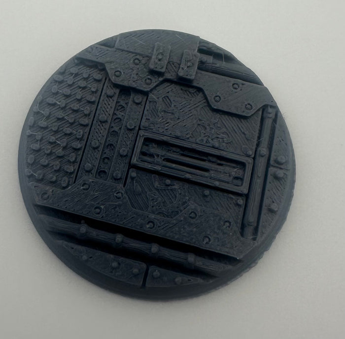 Industrial Detail Bases – Metric Patterned Round Bases Set of 6 - UK delivery included - UK delivery included.